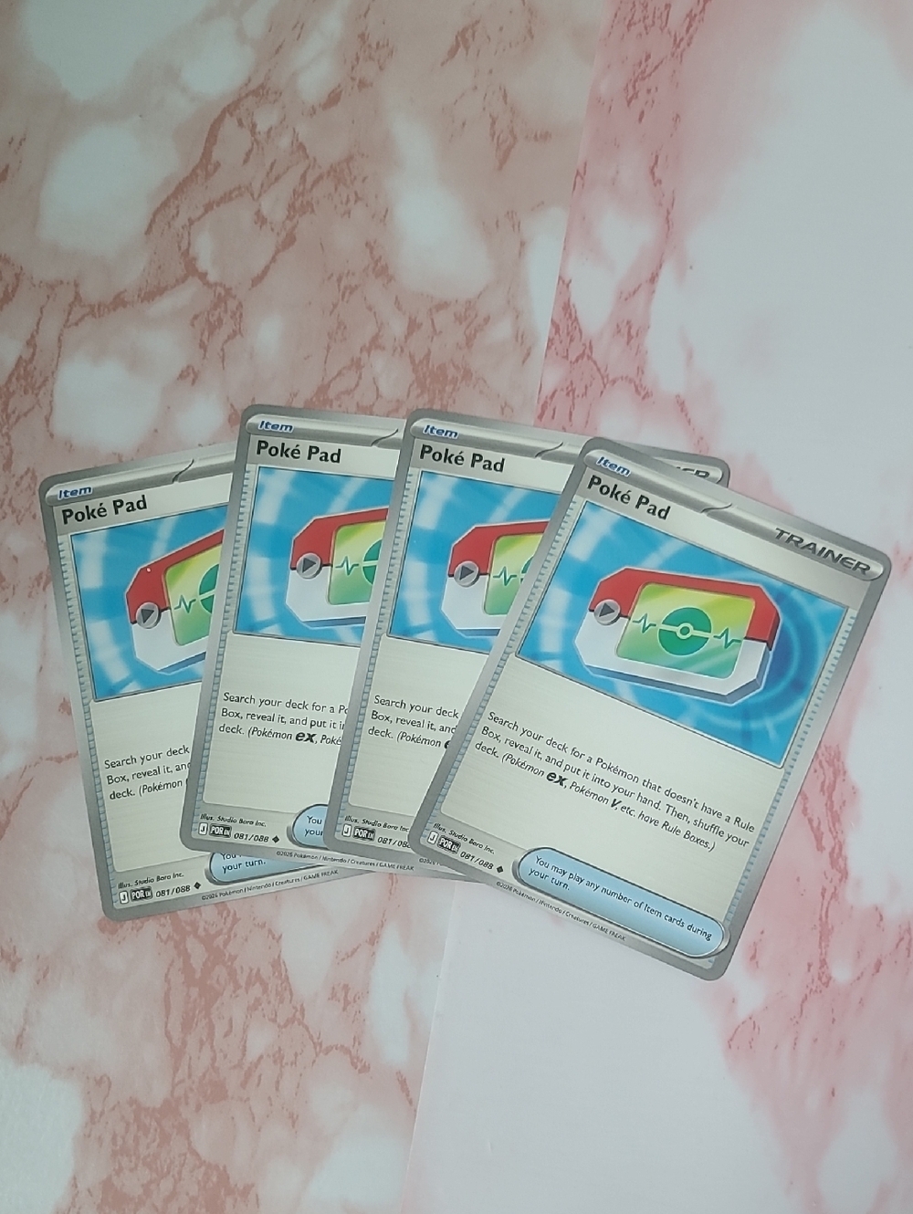 Pokemon Poke Pad 81 Lot Of 4